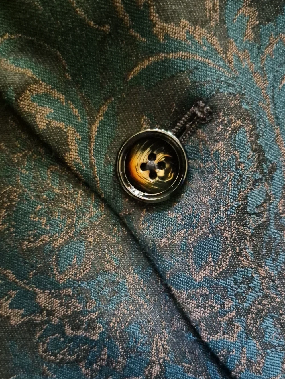 Murano (India) Men's Slim Fit Unrestricted Jacquard Paisley Tuxedo Blazer